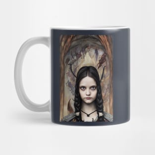 Wednesday Addams Anime Portrait 3 Mug